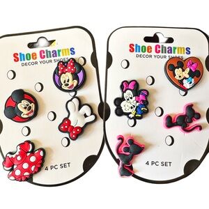 Minnie Mouse Shoe Charms Set